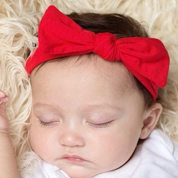 Red Bow Headband - Picture 1 of 4